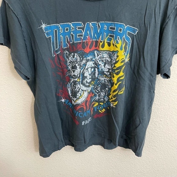 Daydreamer Dreamers American Tour 1976 Reverse Girlfriend Tee Vintage Black M - Picture 6 of 11